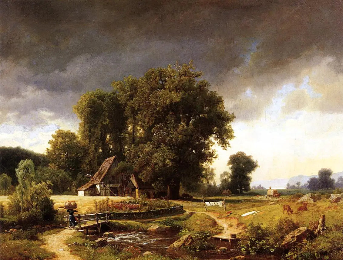 Paysage westphalien - Albert Bierstadt - Alpha Reproduction