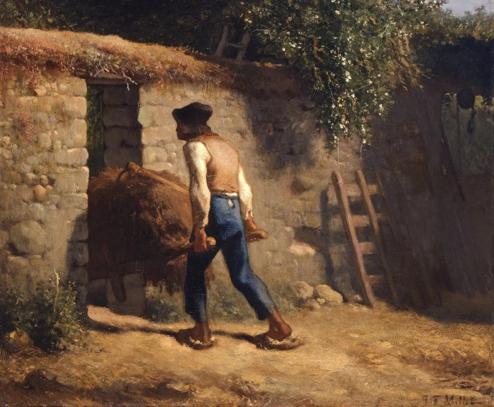 Paysan avec une brouette - Jean-François Millet - Alpha Reproduction