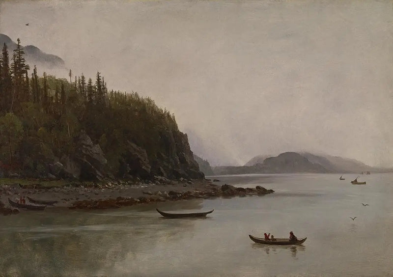 Индийская рыбалка - Альберт Бирштадт