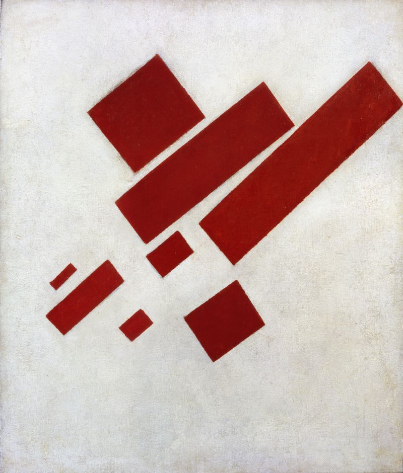 Peinture suprématiste: huit rectangles rouges - Kazimir Malevich - Alpha Reproduction