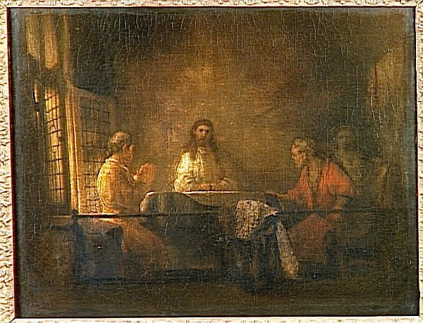 Паломники в Эммаусе - Рембрандт