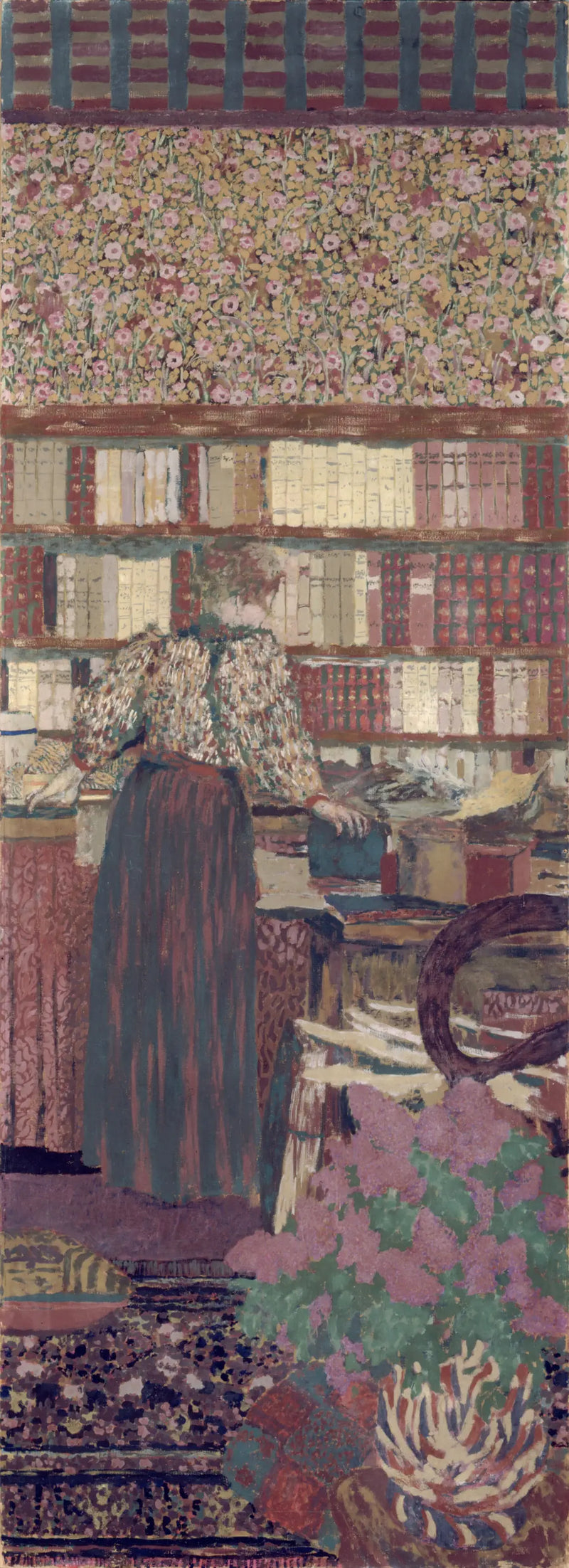 Персонажи внутри интерьера. Выбор книг - Эдуард Вюйар