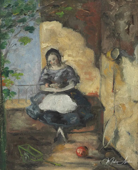 Petite fille (Fillette) - Paul Cézanne - Reproductions de tableaux et peintures haut de gamme