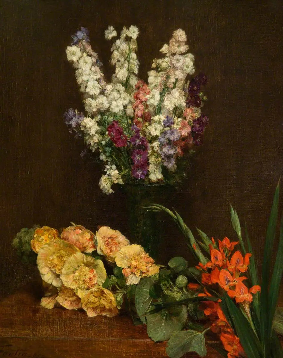 Pièce de fleurs - Henri Fantin-Latour - Alpha Reproduction