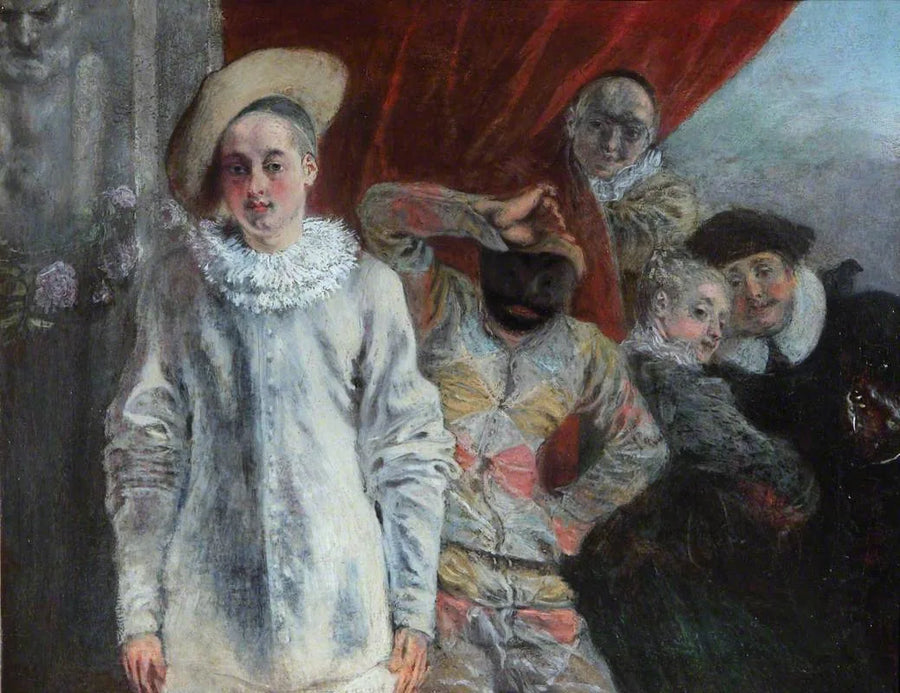 Pierrot, Арлекин и Скапен - Антуан Ватто