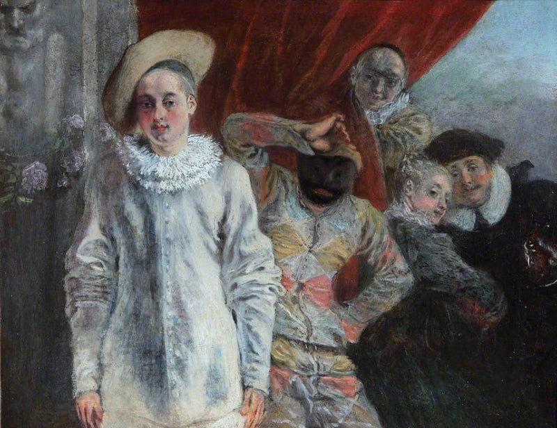 Pierrot, Арлекин и Скапен - Антуан Ватто