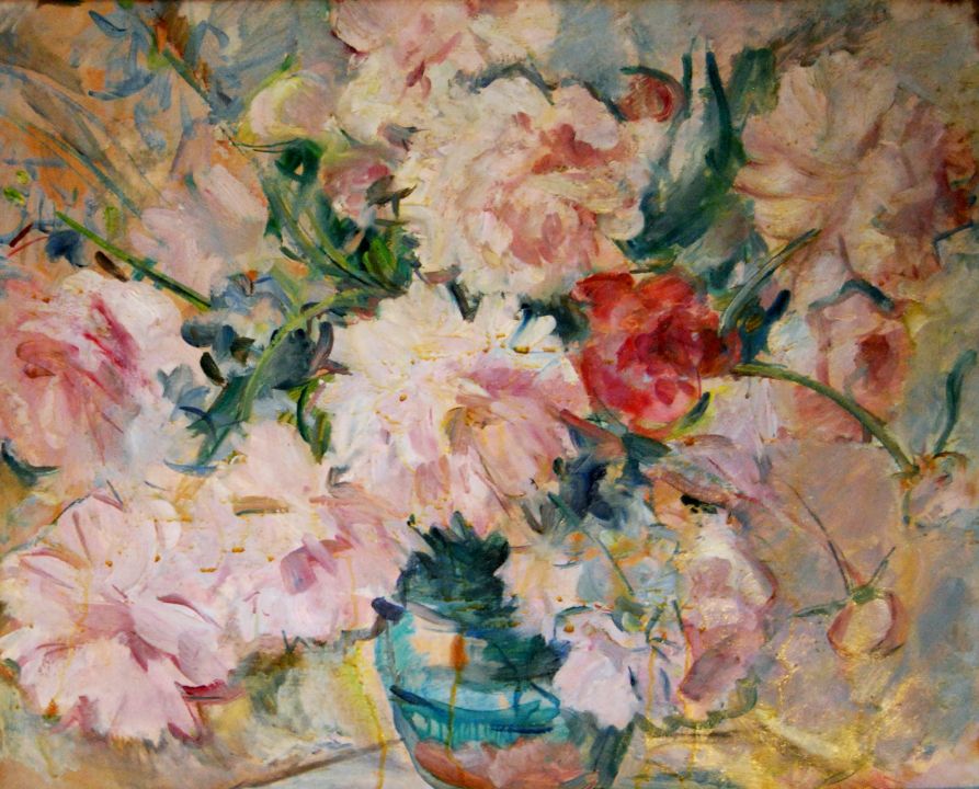 Pivoines par Elena Popea, peinture de pivoines