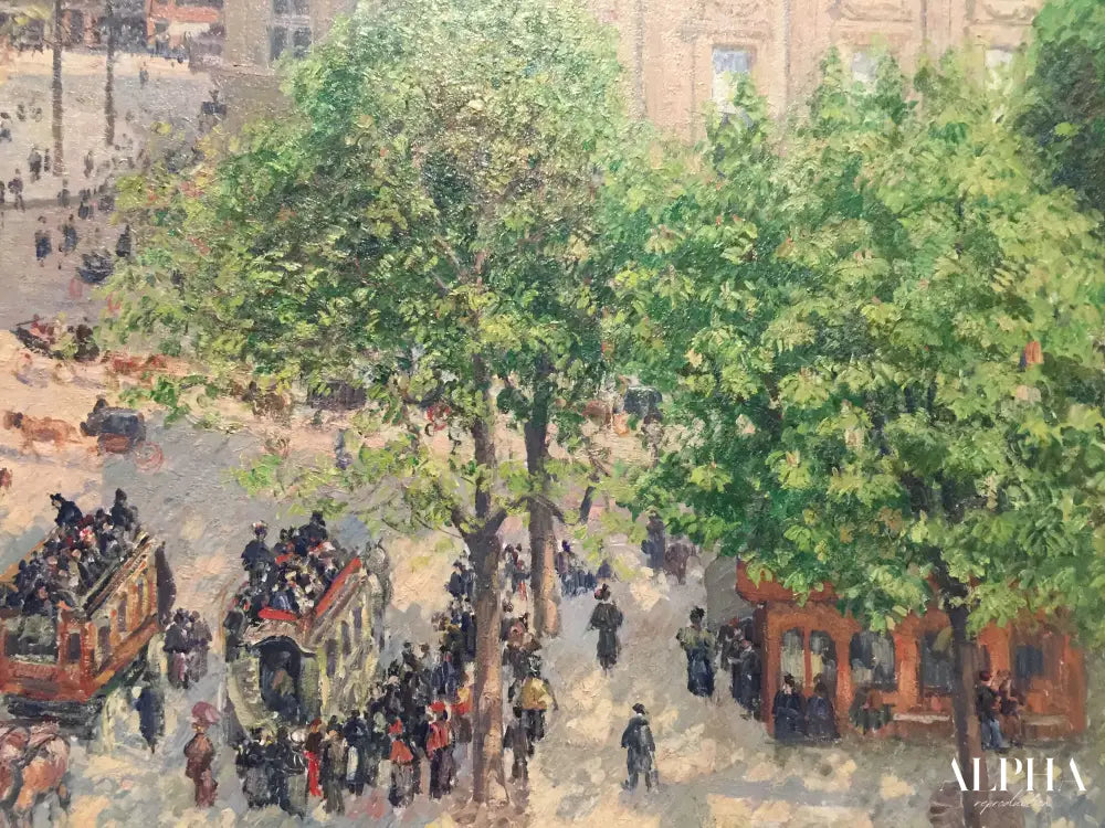 Place du théatre à Paris - Camille Pissarro - Reproductions de tableaux et peintures haut de gamme