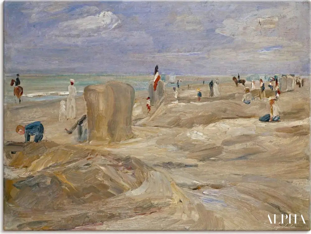 Plage à Noordwijk - Max Liebermann - Reproductions de tableaux et peintures haut de gamme