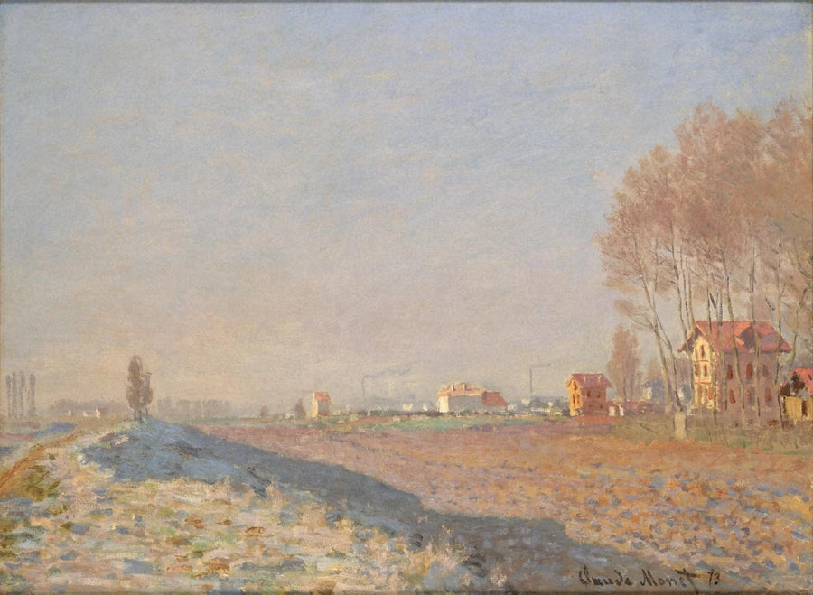 La Plaine de Colombes, белое желе W256 - Клод Моне