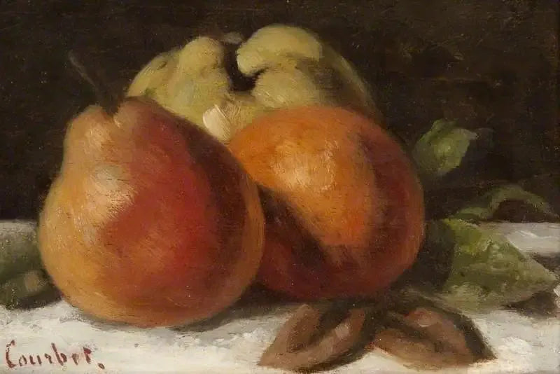 Pomme, poire et orange - Gustave Courbet image 1 tableau peint à l’huile sur toile