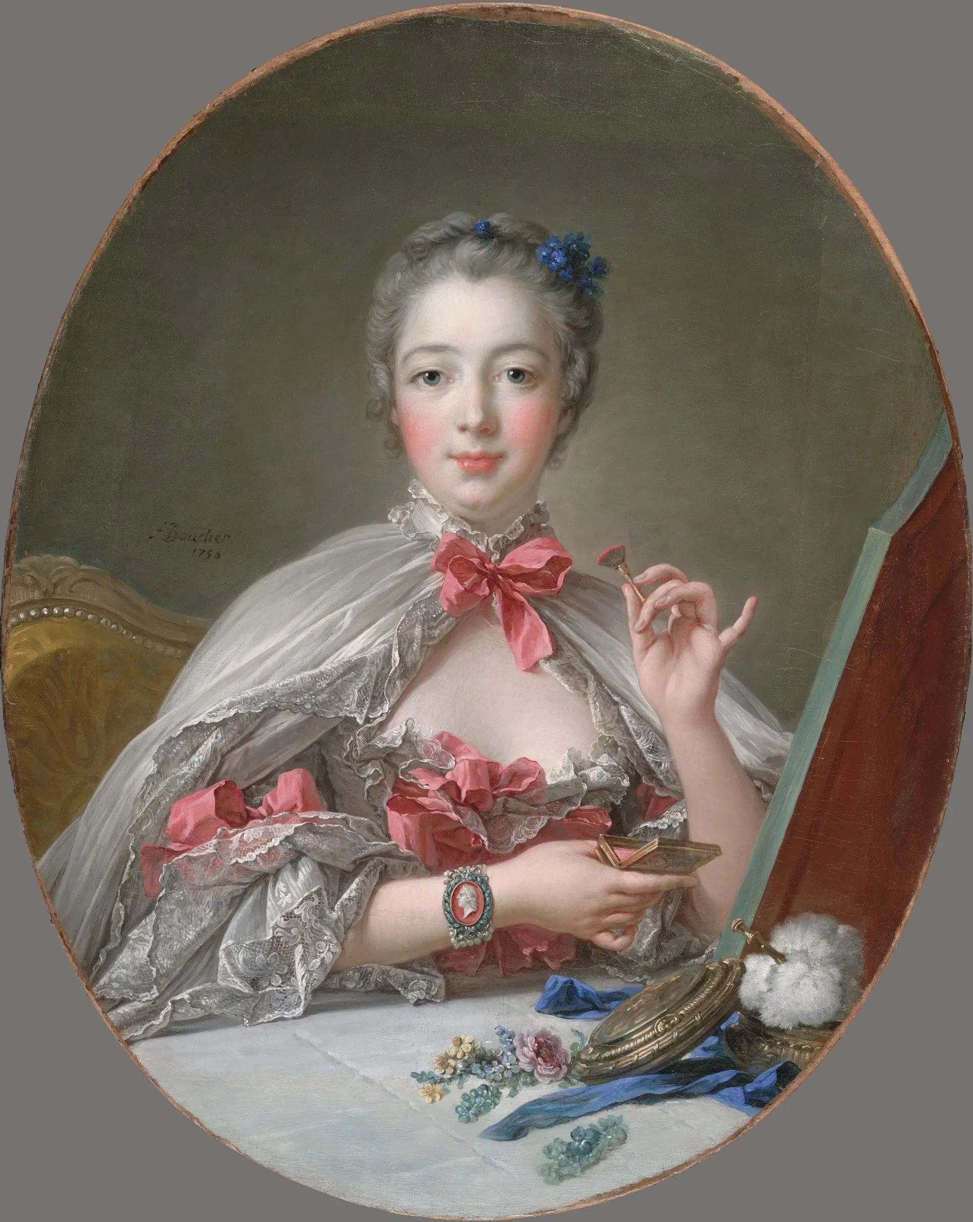 Pompadour à sa toilette - François Boucher - Alpha Reproduction
