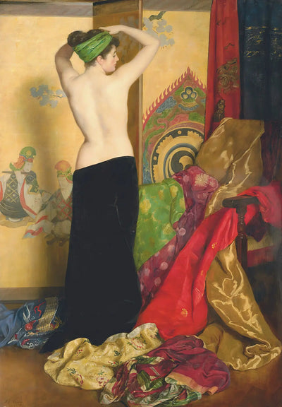 Reproduction du tableau « Pompes et vanités - John Collier » par Alpha Reproduction en peinture à l’huile
