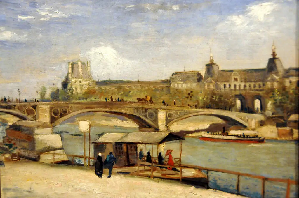 Reproduction du tableau « Pont du Carrousel et Louvre - Vincent van Gogh » par Alpha Reproduction en peinture à l’huile
