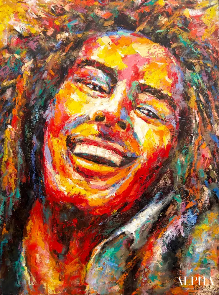 Pop Art Bob Marley - Virod | 60 x 80 cm Reproductions de tableaux à la peinture à l’huile