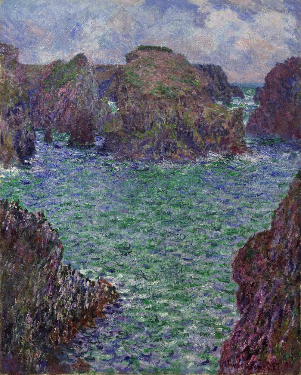 Port-Goulphar, Île-Belle - Claude Monet image 1 copie peinte à la main à l’huile