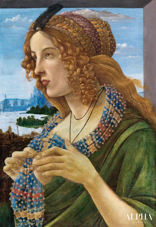 Portrait allégorique d'une femme (Simonetta Vespucci) - Sandro Botticelli - Reproductions de tableaux et peintures haut de gamme