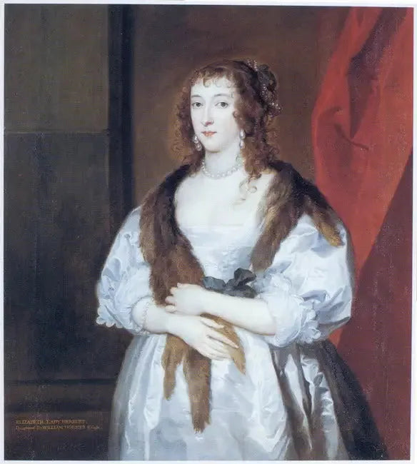 Портрет Элизабет Дормер (умерла в 1635 году), супруги Эдварда Сомерсета, второго маркиза Вустера - Антуан ван Дейк