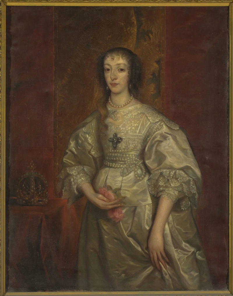 Портрет Анриетты Марии (1609-1699), королевы Англии - Антуан ван Дейк
