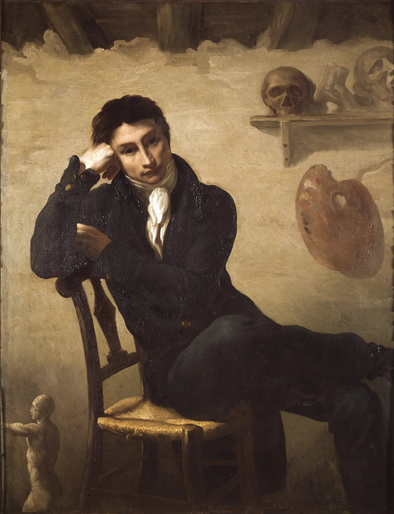 Портрет художника в его мастерской - Théodore Géricault