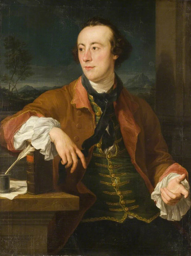 Портрет джентльмена (традиционно идентифицирован как Горацио Уолпол, 1723–1809) - Помпео Батони