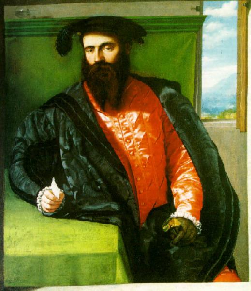 Портрет мужчины с письмом - Alessandro Bonvicino
