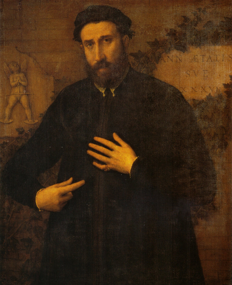 портрет мужчины 37 лет - Lorenzo Lotto