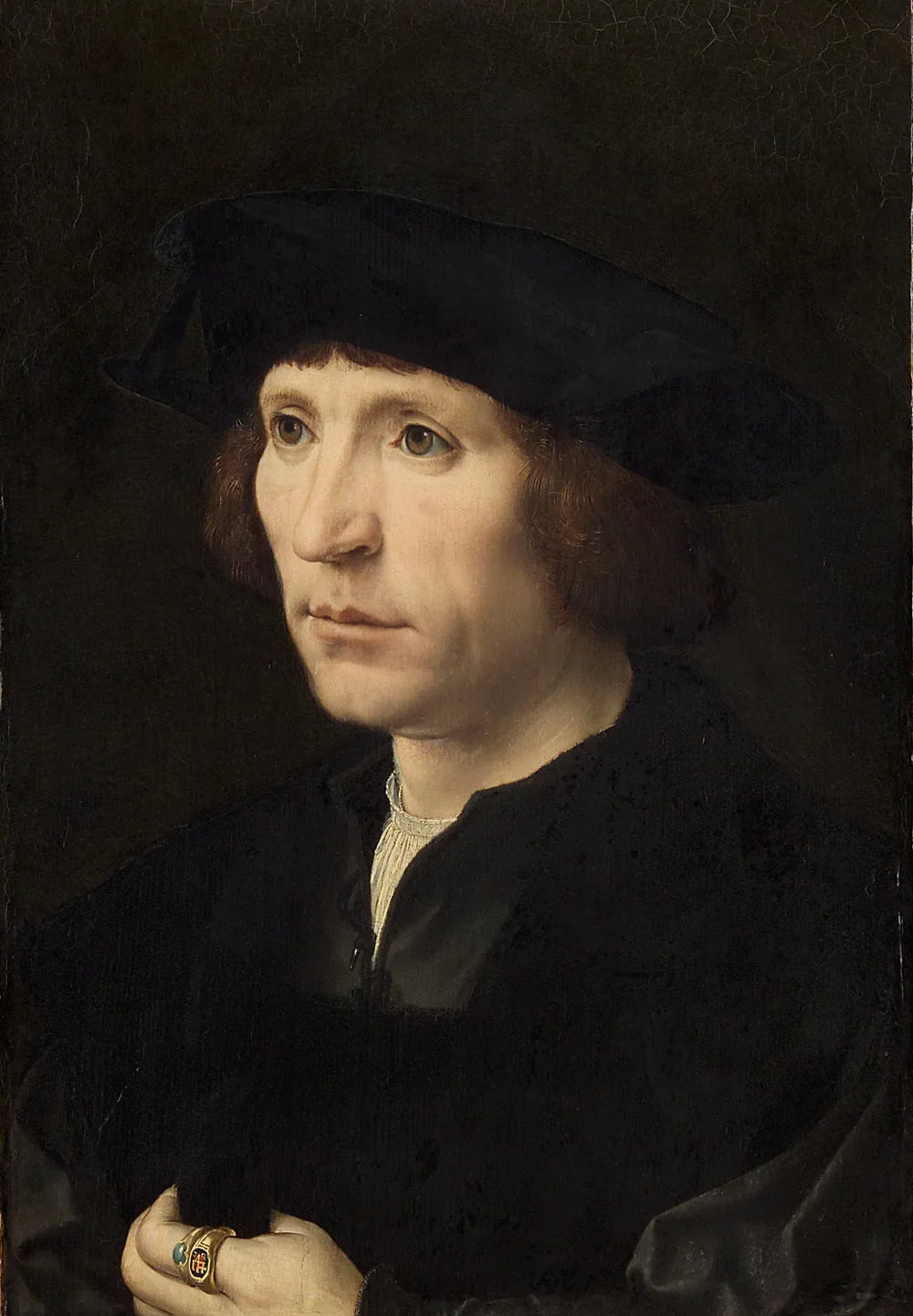 Portrait d'un homme - Jan Gossaert image 1 reproduction artisanale de tableau
