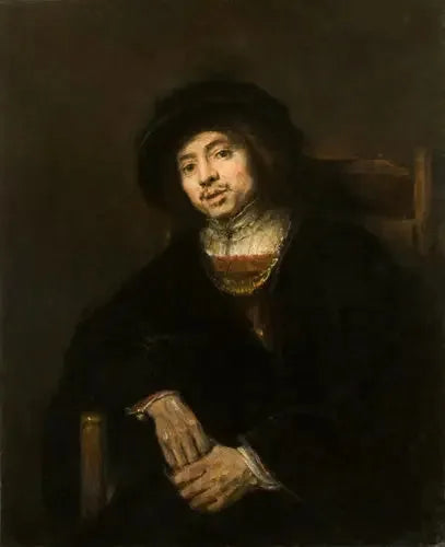 Portrait d'un jeune homme dans un fauteuil - Rembrandt image 1 tableau peint à l’huile sur toile