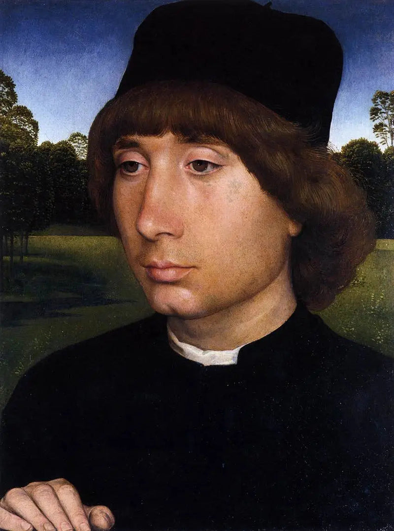 портрет молодого человека - Hans Memling