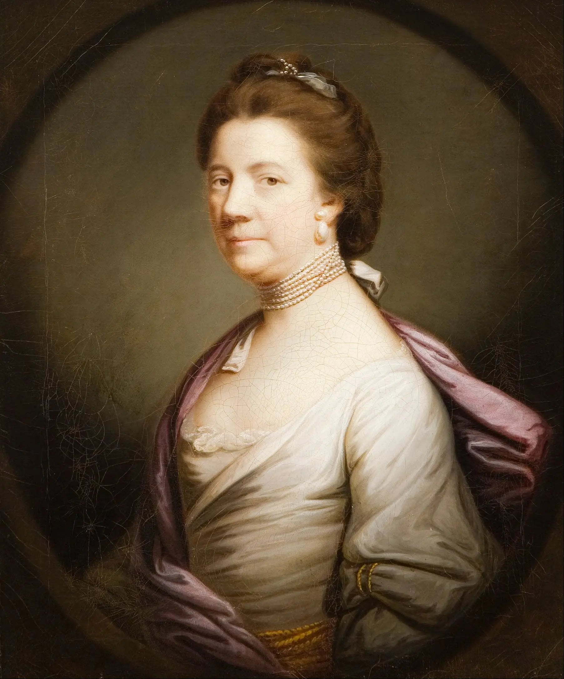 Portrait d’une dame en blanc - Joshua Reynolds - Alpha Reproduction