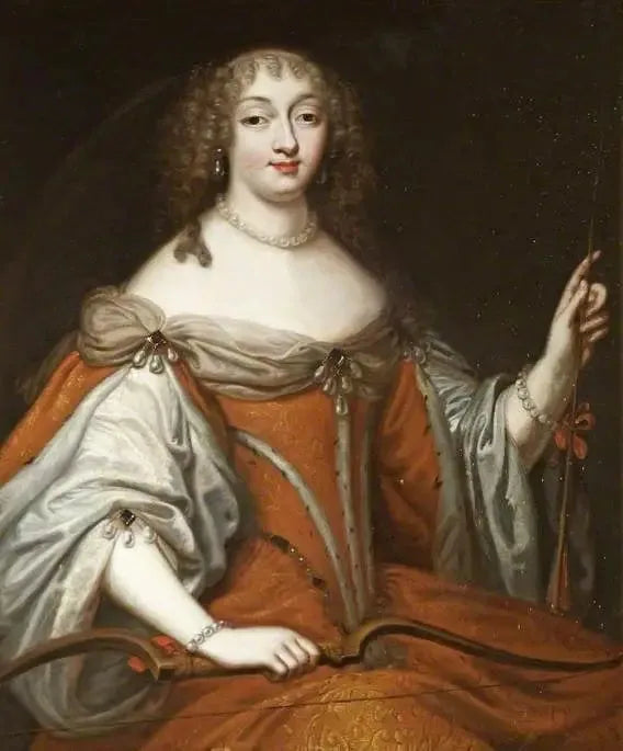 Портрет дамы (вероятно, Генриетта Анна Стюарт, 1644–1670, герцогиня Орлеанская или Мария Манчини, 1646–1714, принцесса Колонна) - Пьер Мигнар