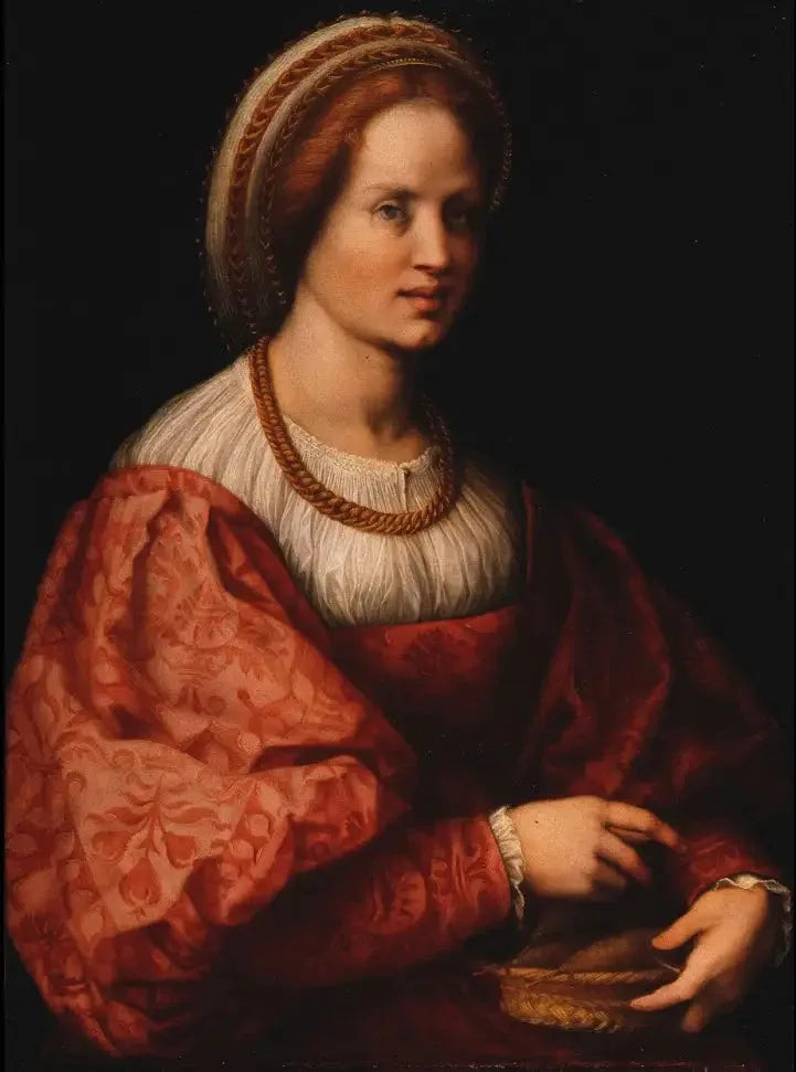 Портрет женщины с корзиной углей - Andrea del Sarto