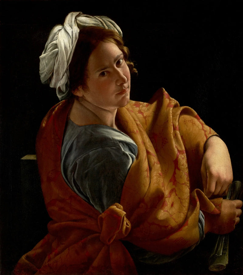 Портрет молодой женщины в сибилле - Orazio Gentileschi
