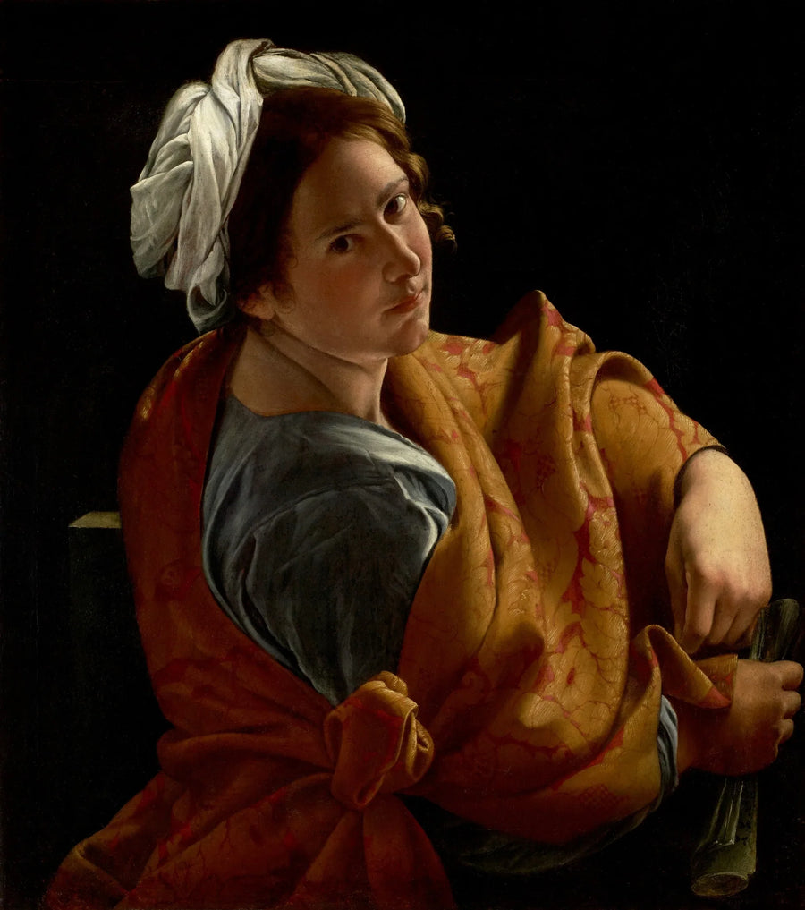 Портрет молодой женщины в сибилле - Orazio Gentileschi