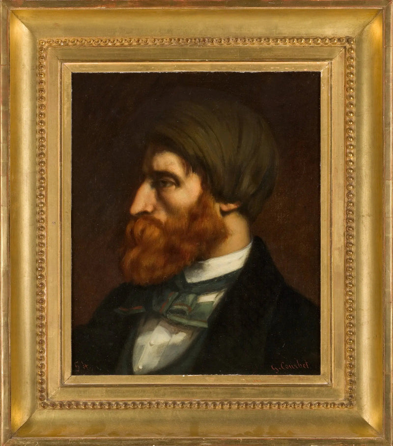 Портрет Брюяса в профиль, 1854 - Гюстав Курбе