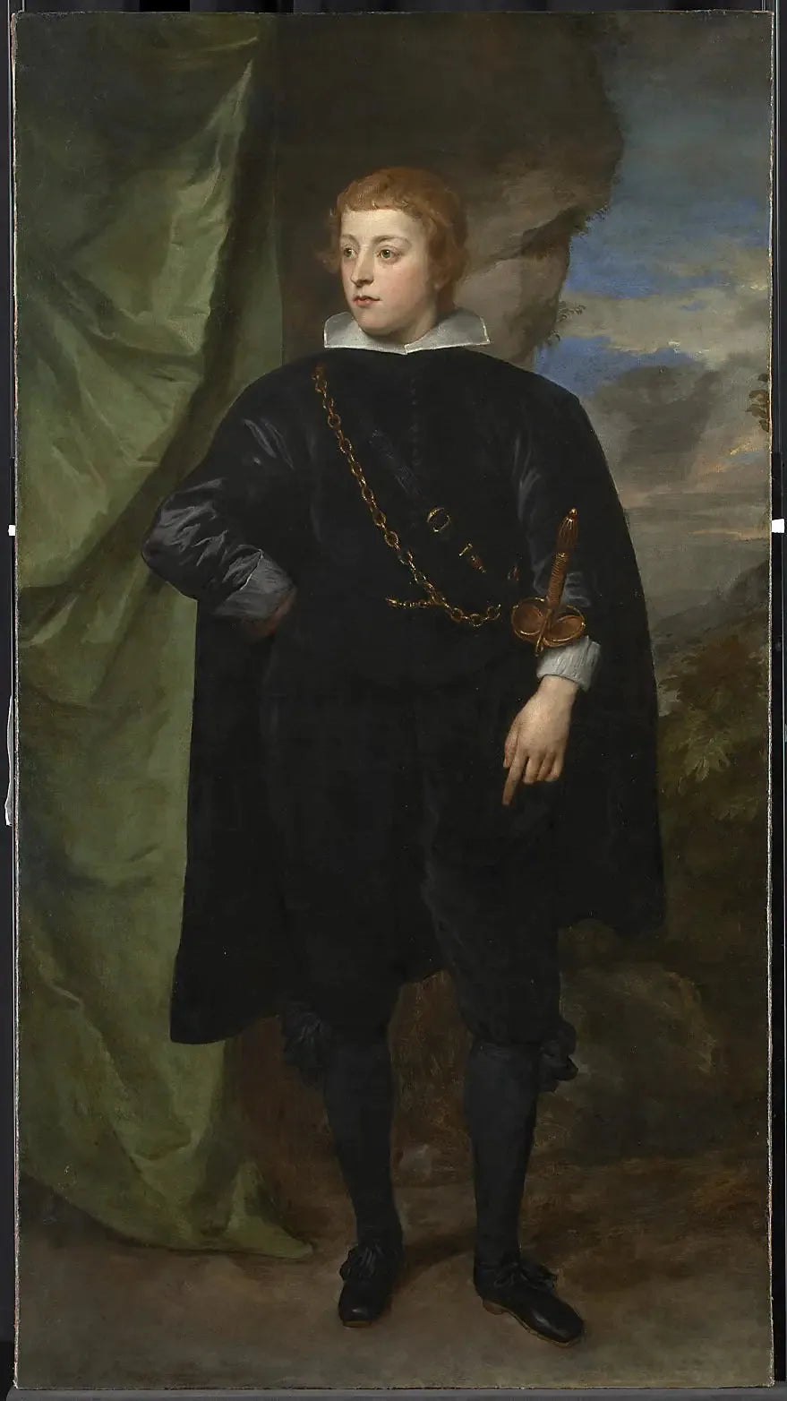 Портрет Карло Эмануэле д'Эсте, маркиза Боргоманео (1622-1695) - Антуан ван Дейк