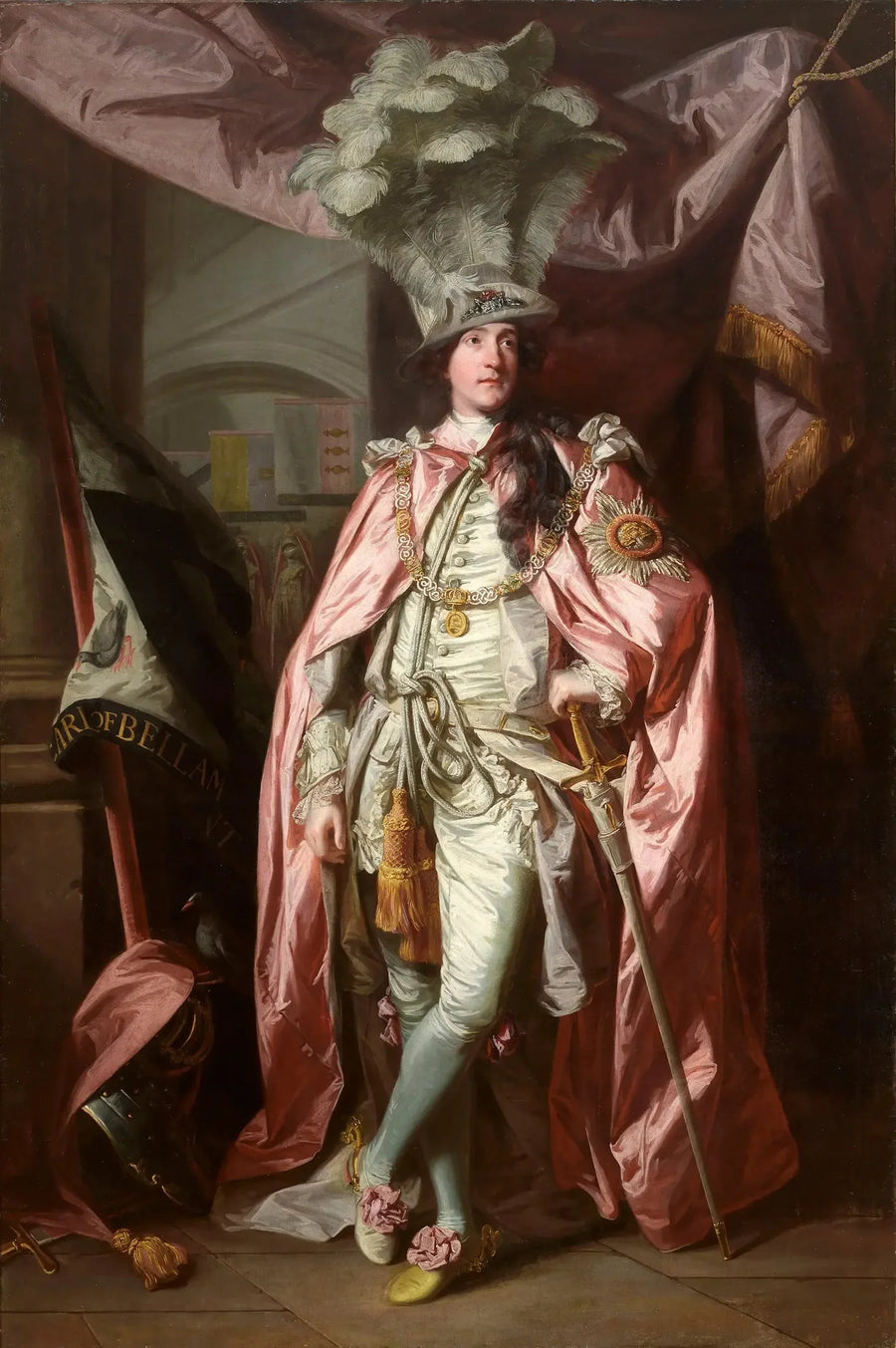 Портрет Чарльза Кут, первого графа Белламонт (1738-1800), в мантии ордена Бани - Джошуа Рейнольдс