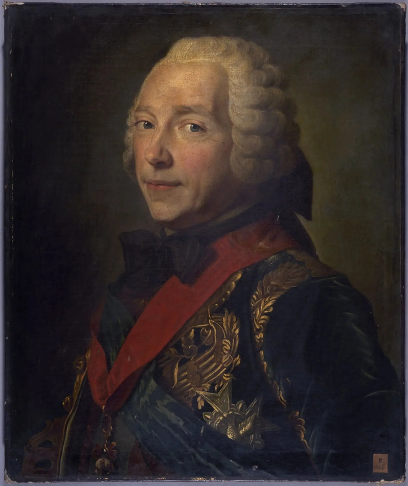 Портрет Шарля-Луи-Огюста Фуке, герцога Бель-Иль, (1684-1761), маршала Франции - Морис-Квентин де Ла Тур