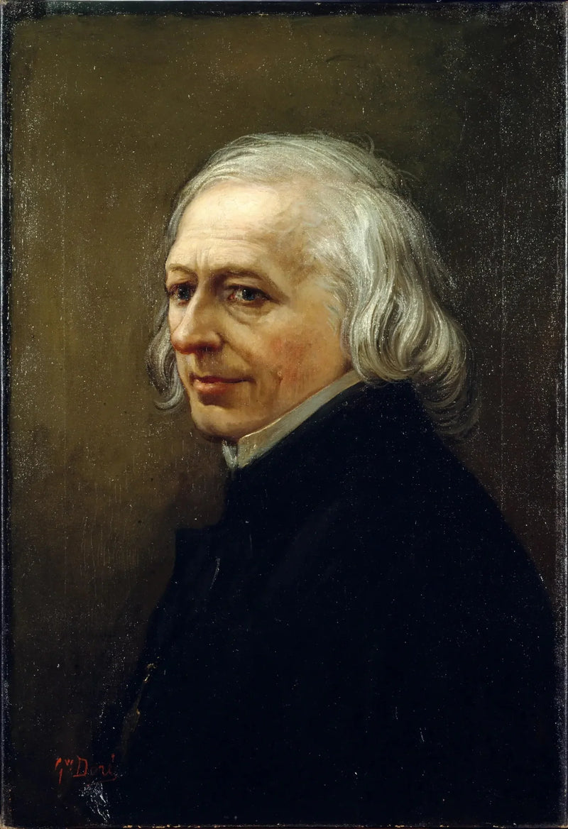 Портрет Шарля Филипона (1800-1862), художника и журналиста - Гюстав Доре