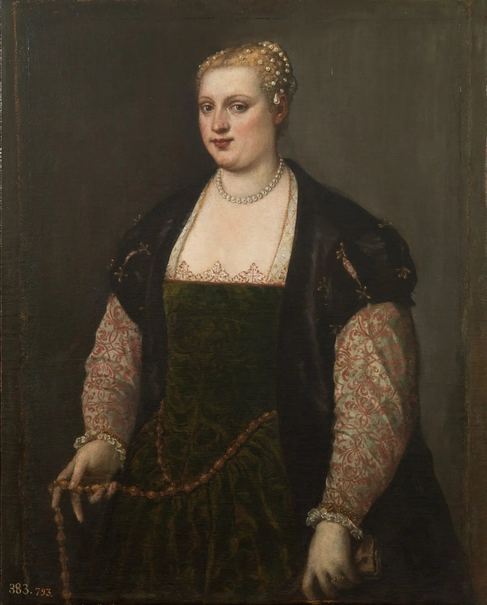 Portrait de femme - Titian image 1 copie de tableau peinte à la main