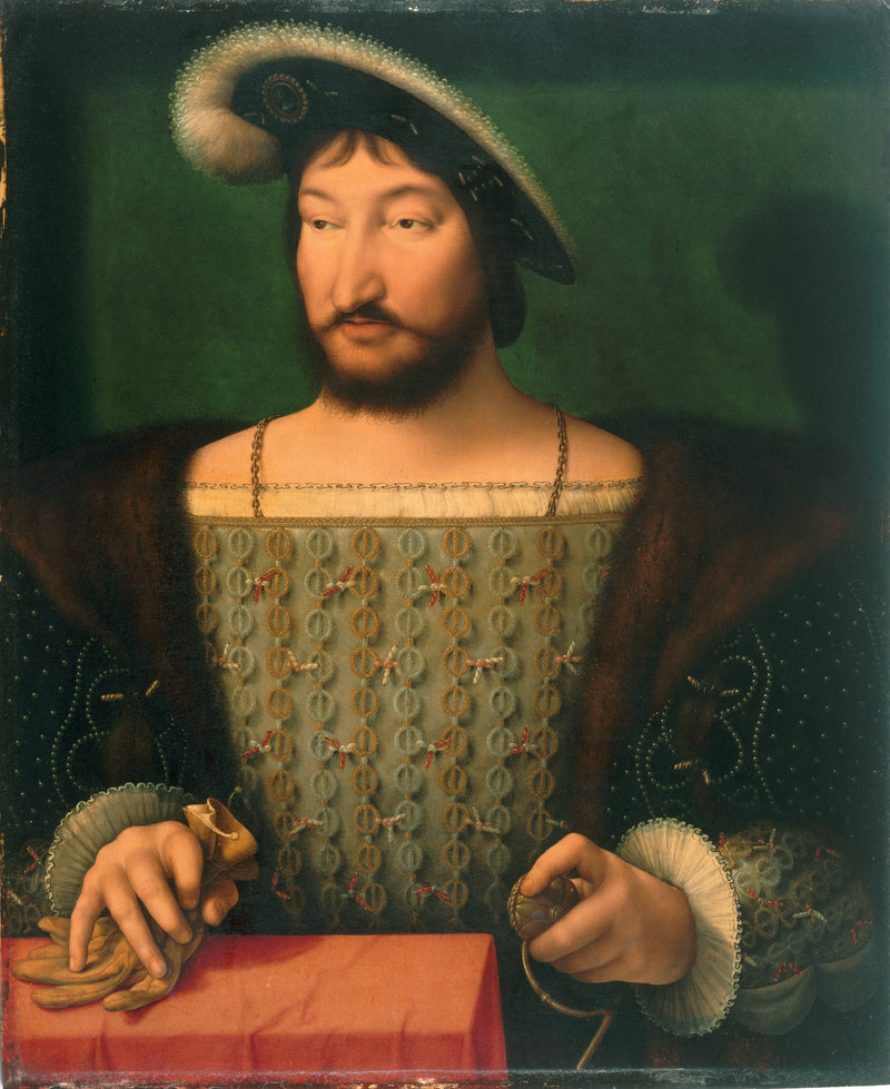 Портрет Франциска I, короля Франции - Joos van Cleve