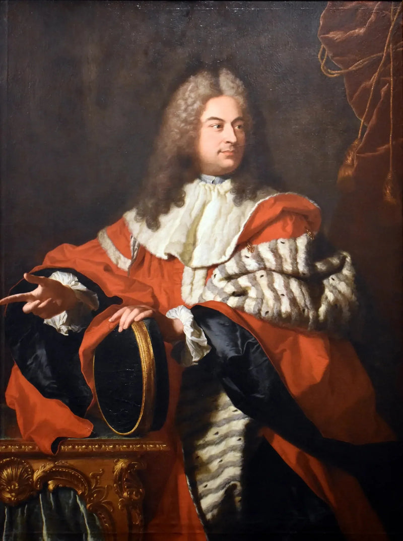Портрет Гаспара де Гейдана (1688-1767) в роли президента с мортирой. - Гиацинт Ригу