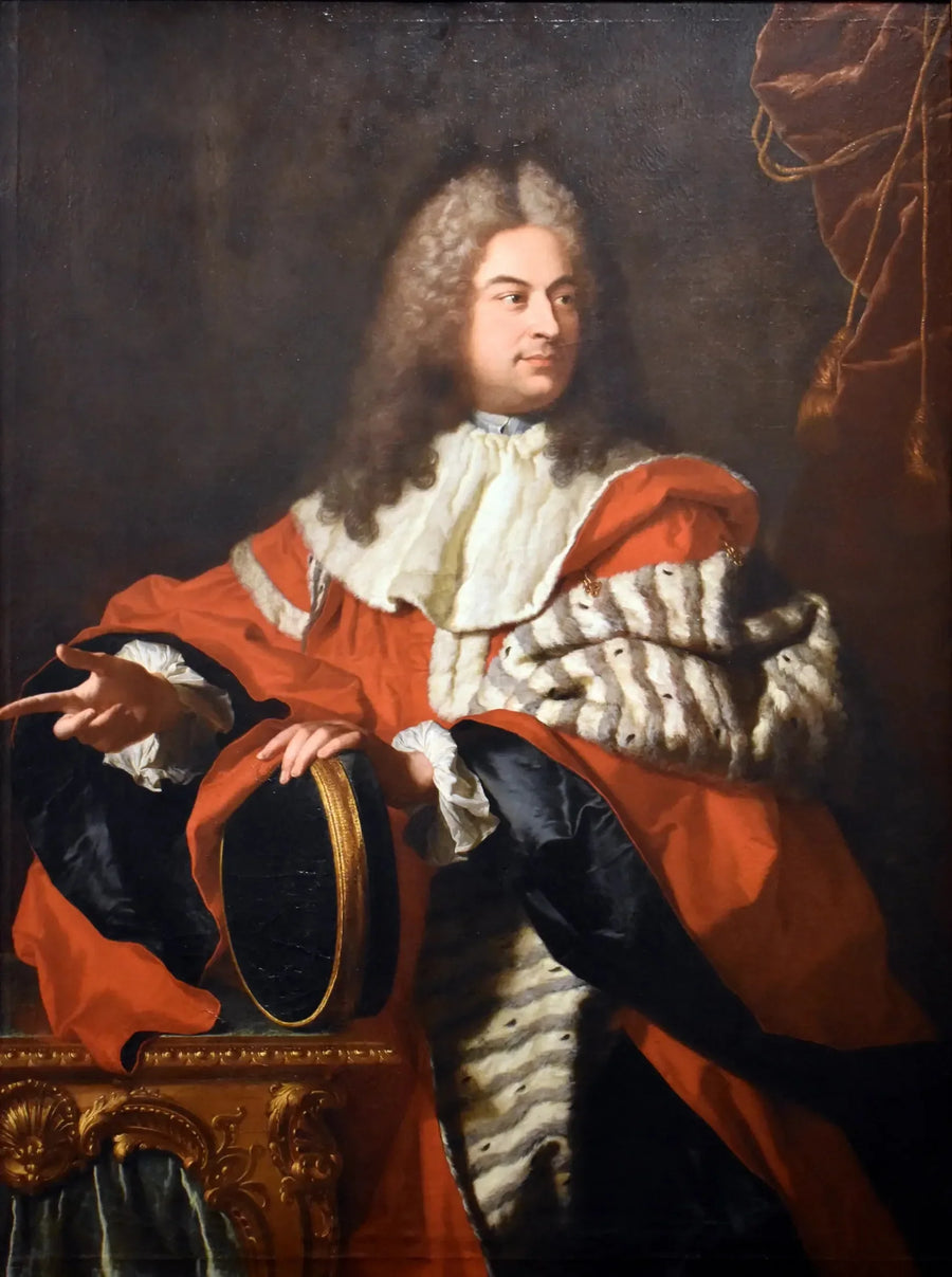 Портрет Гаспара де Гейдана (1688-1767) в роли президента с мортирой. - Гиацинт Ригу