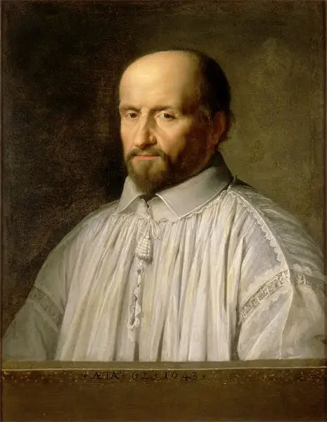 Portrait de Jean Duvergier de Hauranne abbé de Saint-Cyran - Philippe de Champaigne - Alpha Reproduction