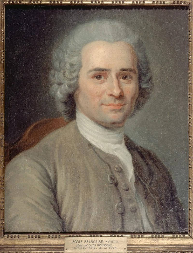 Портрет Жан-Жака Руссо (1712-1778), писатель и философ - Морис-Кантен де Ла Тур