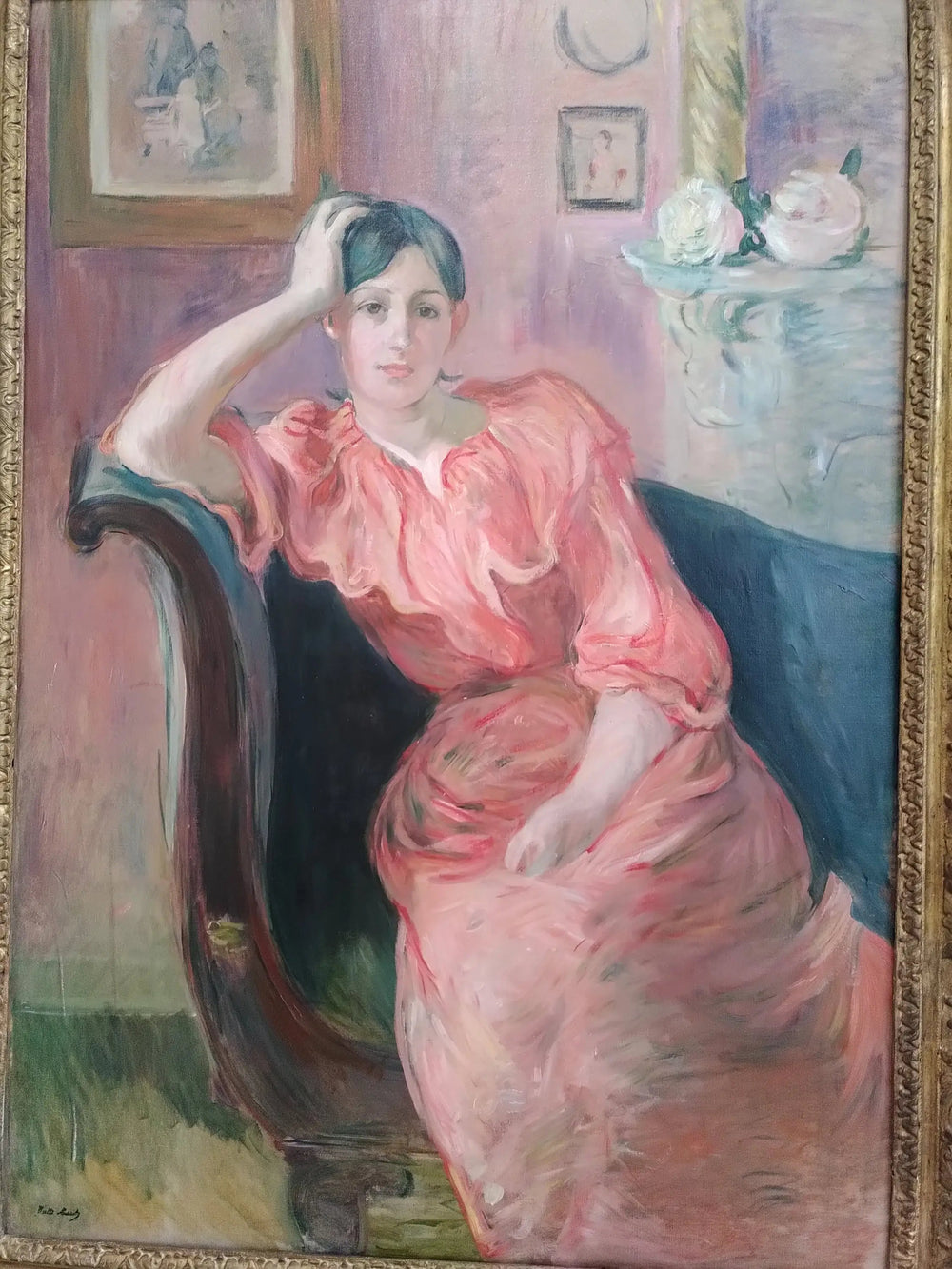 Portrait de Jeanne Pontillon - Berthe Morisot image 1 copie peinte à la main à l’huile