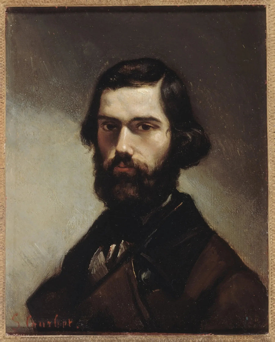 Портрет Жюля Валье (1832-1885), писатель - Гюстав Курбе