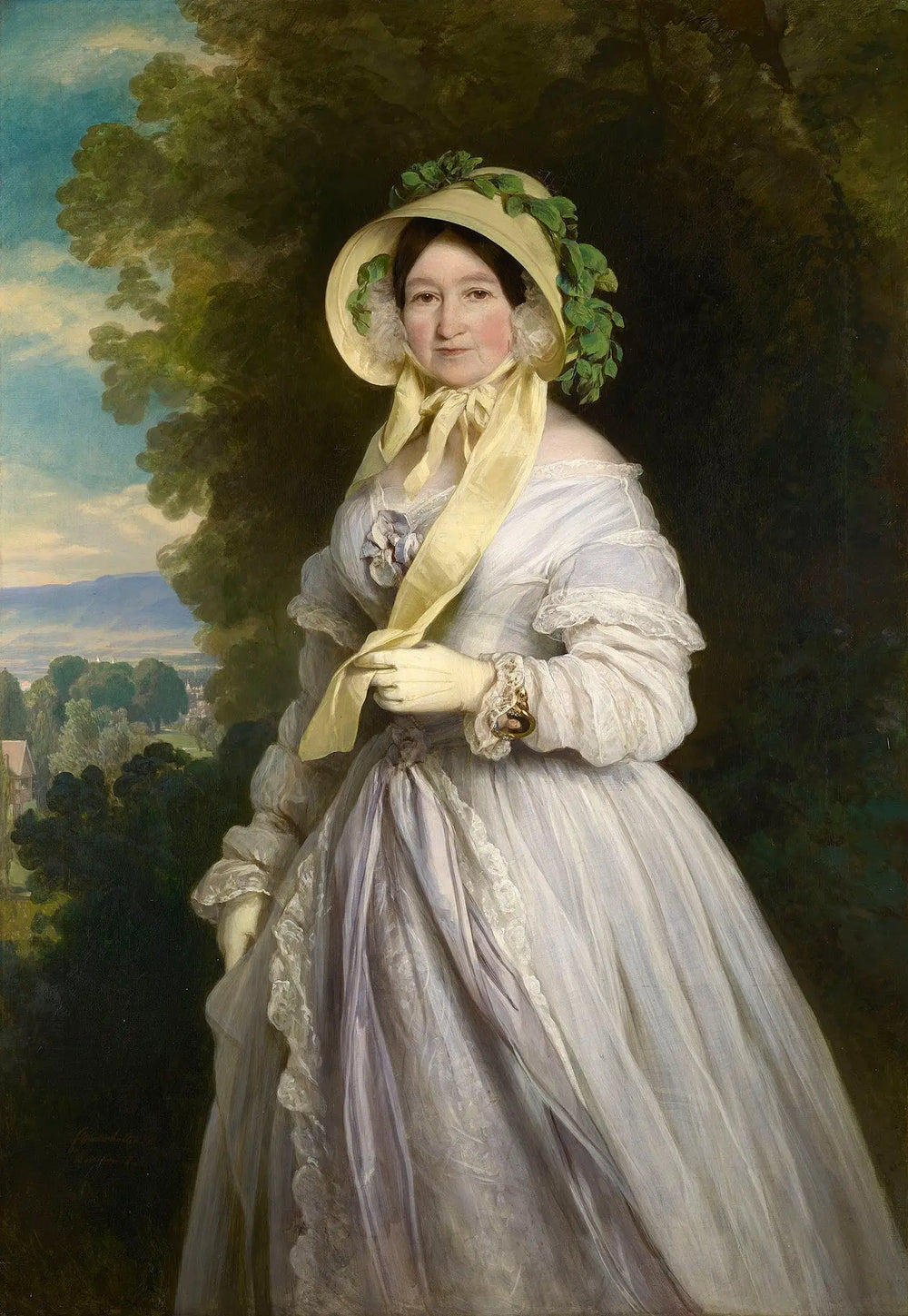 Portrait de Juliane princesse de Saxe-Cobourg-Saalfield - Franz Xaver Winterhalter - Alpha Reproduction