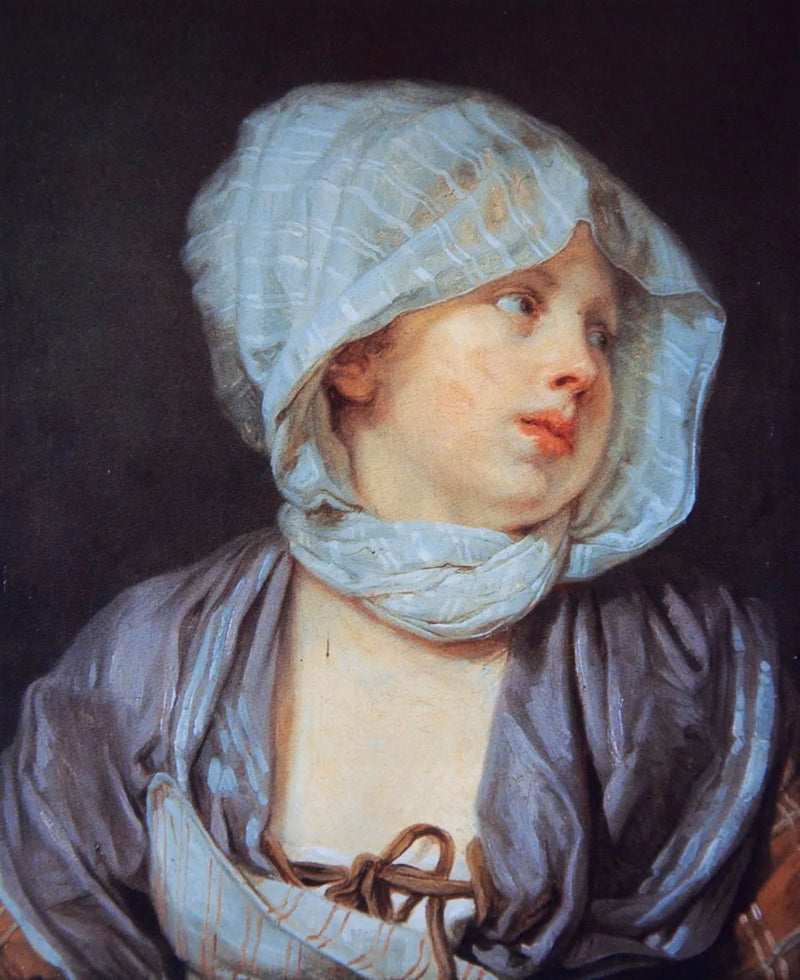 Портрет супруги художника - Жан-Батист Грюз
